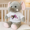 Peluche éléphant personnalisée
