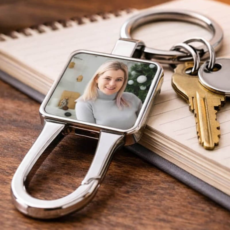 Porte clé mousqueton personnalisable