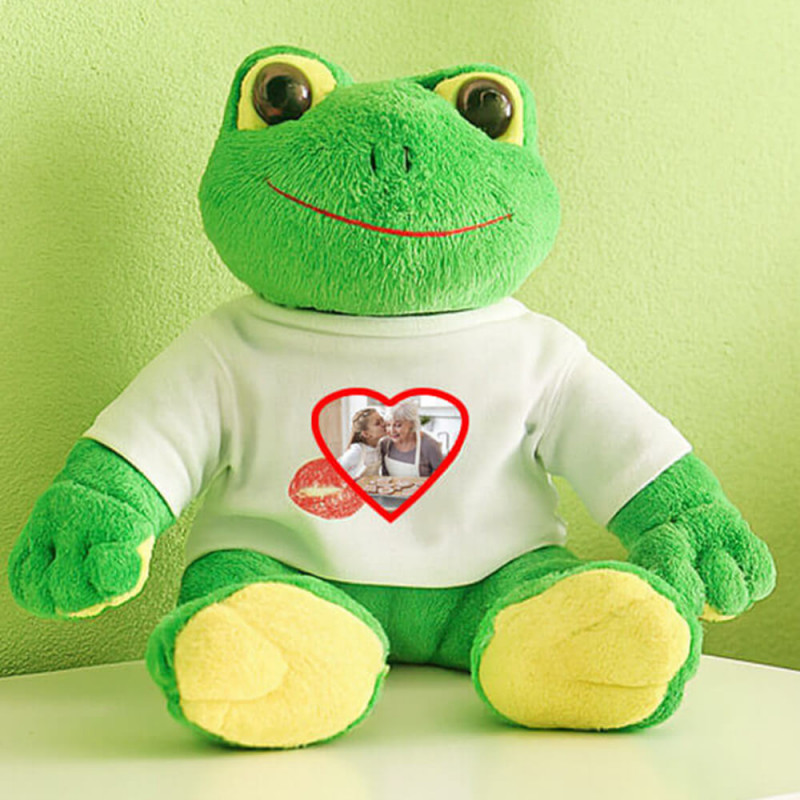 Peluche grenouille personnalisée