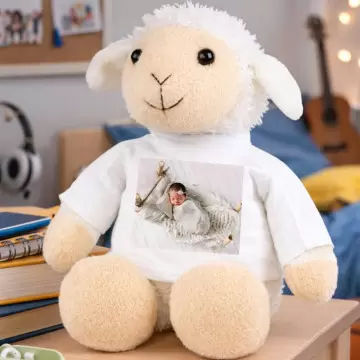 Peluche agneau personnalisable