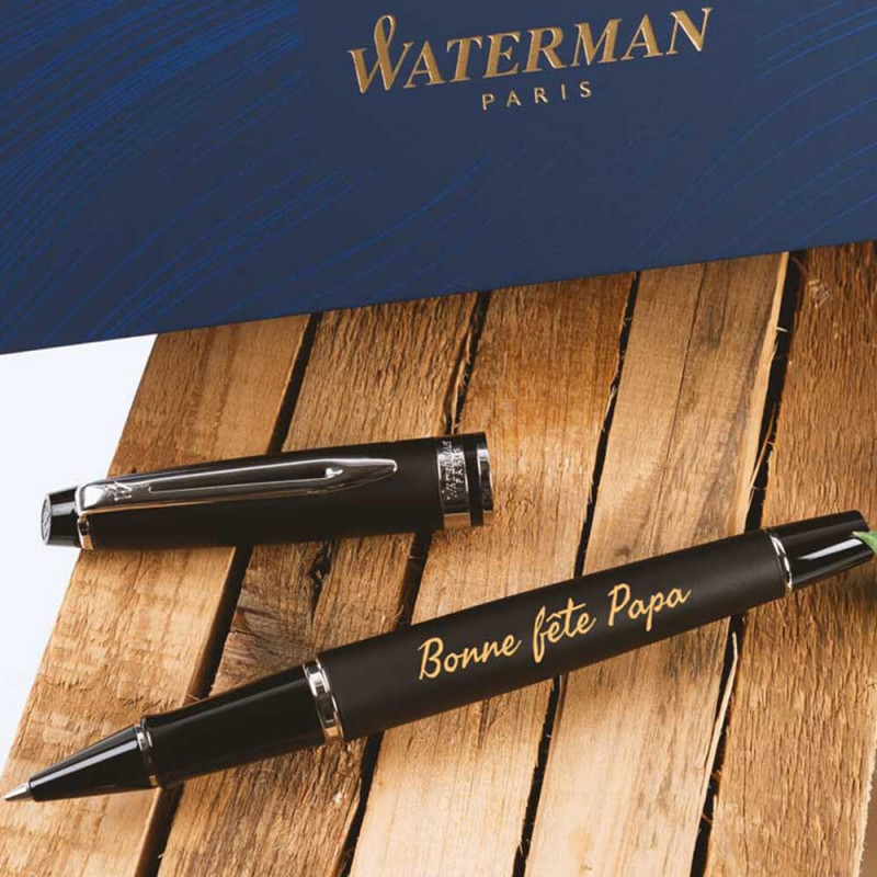 Stylo Waterman Expert Roller noir personnalisé