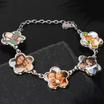 Bracelet 5 fleurs personnalisé