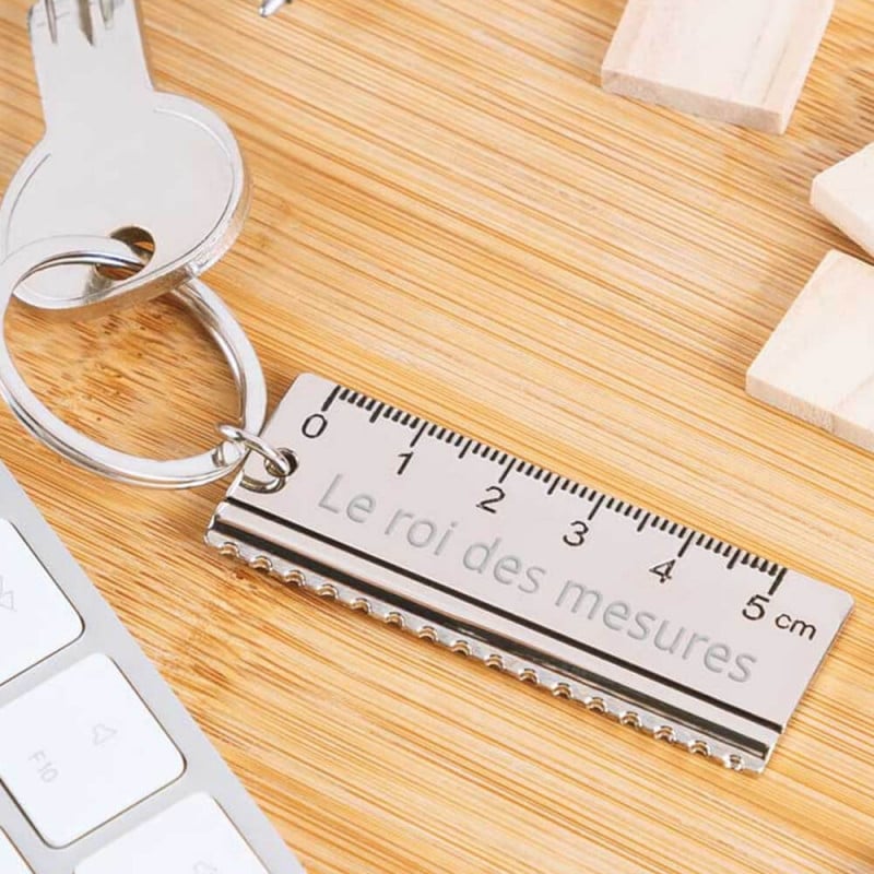 Porte clef règle personnalisé