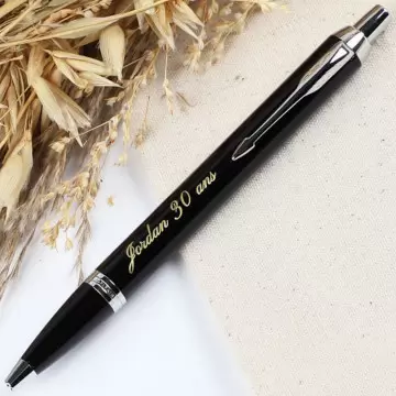Stylo Parker noir personnalisé