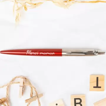 Stylo parker jotter rouge gravé