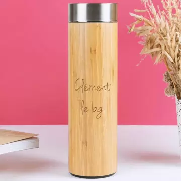 Gourde en bois personnalisée texte