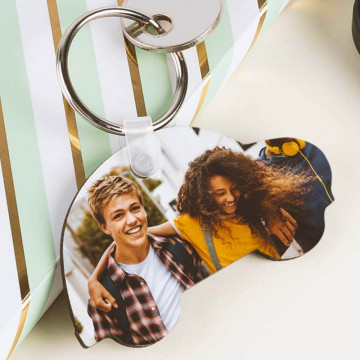 Porte clé voiture personnalisable photo