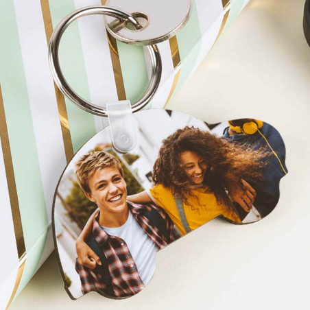 Porte clé voiture personnalisable photo