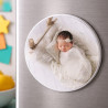 Magnet rond personnalisable photo