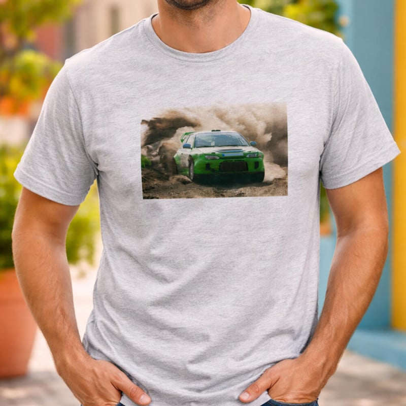 Tee shirt gris personnalisé