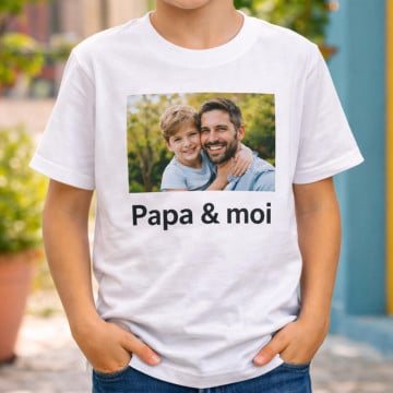 Tee shirt enfant personnalisé photo