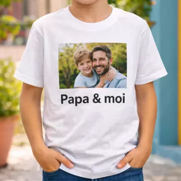 Tee shirt enfant personnalisé photo