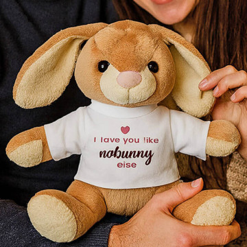 Peluche lapin personnalisée