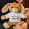 Peluche lapin personnalisée