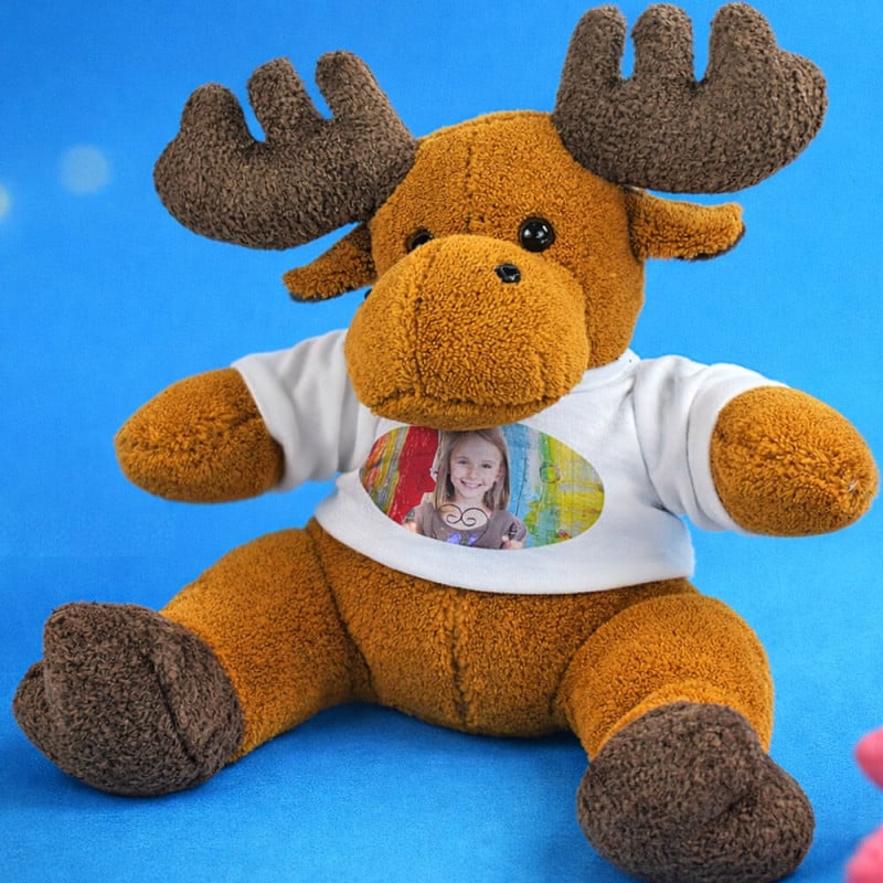 Peluche élan personnalisée