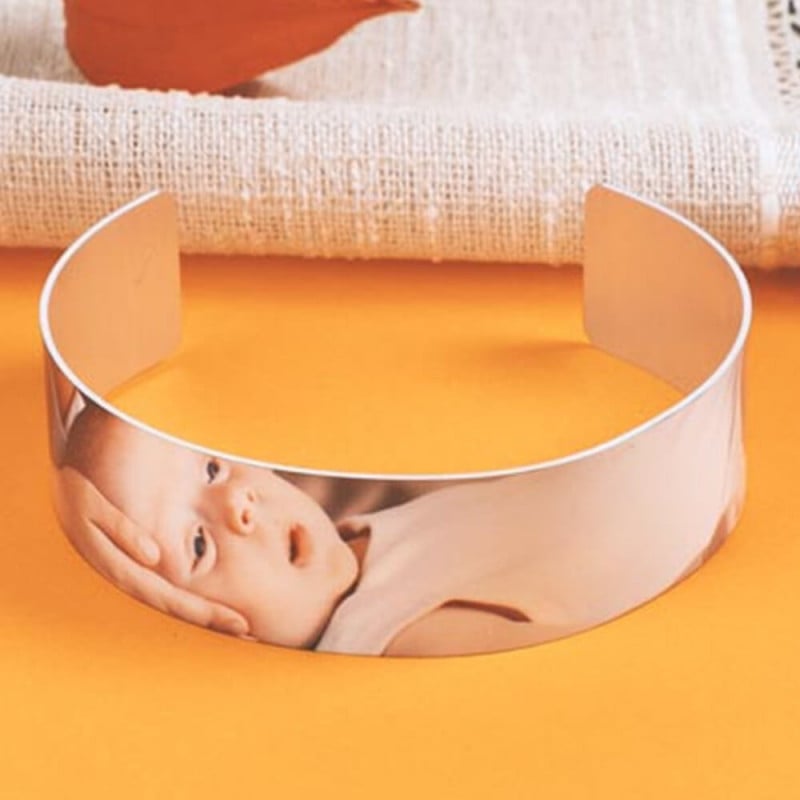 bracelet jonc personnalisé photo