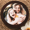 Boite en bois ronde personnalisable