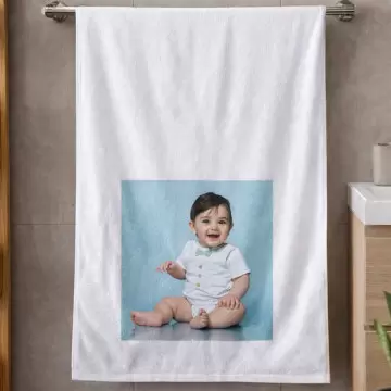 Serviette de bain personnalisé photo