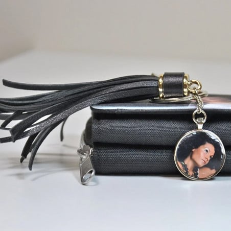 Porte clefs long plumeau personnalisé