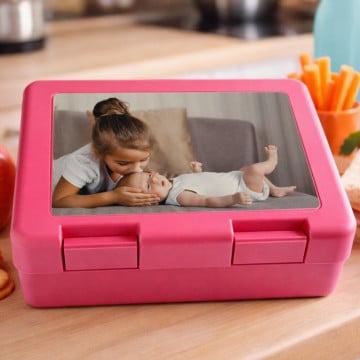 Boite gouter rose personnalisable photo