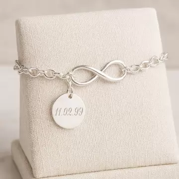Bracelet infini gravé