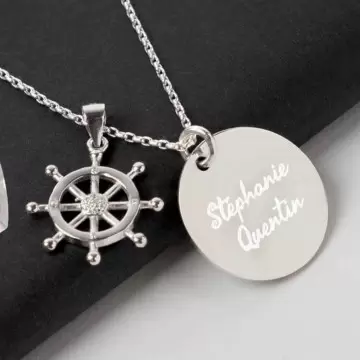 Collier gouvernail personnalisé