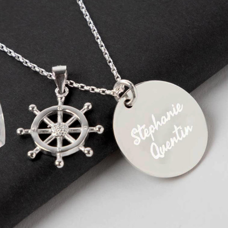 Collier gouvernail personnalisé