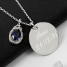 Collier saphir personnalisable