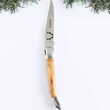 Couteau olivier design nature personnalisé