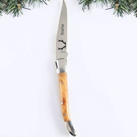 Couteau olivier design nature personnalisé