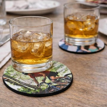 Sous verre souple rond personnalisé