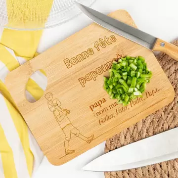 Petite planche à découper papa personnalisée