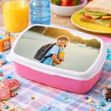 Boite gouter rose personnalisée
