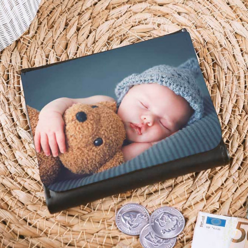 Portefeuille mini cuir personnalisé