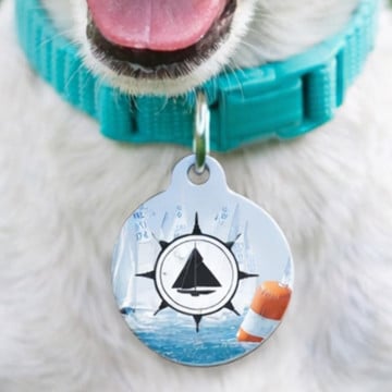 Médaille animal rond personnalisée