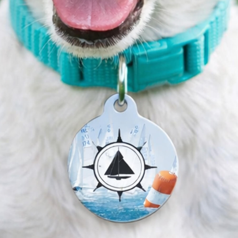 Médaille animal rond personnalisée
