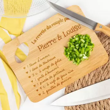 Petite planche cuisine recette du couple gravée