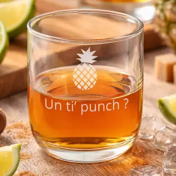 Verre rhum personnalisé gravé
