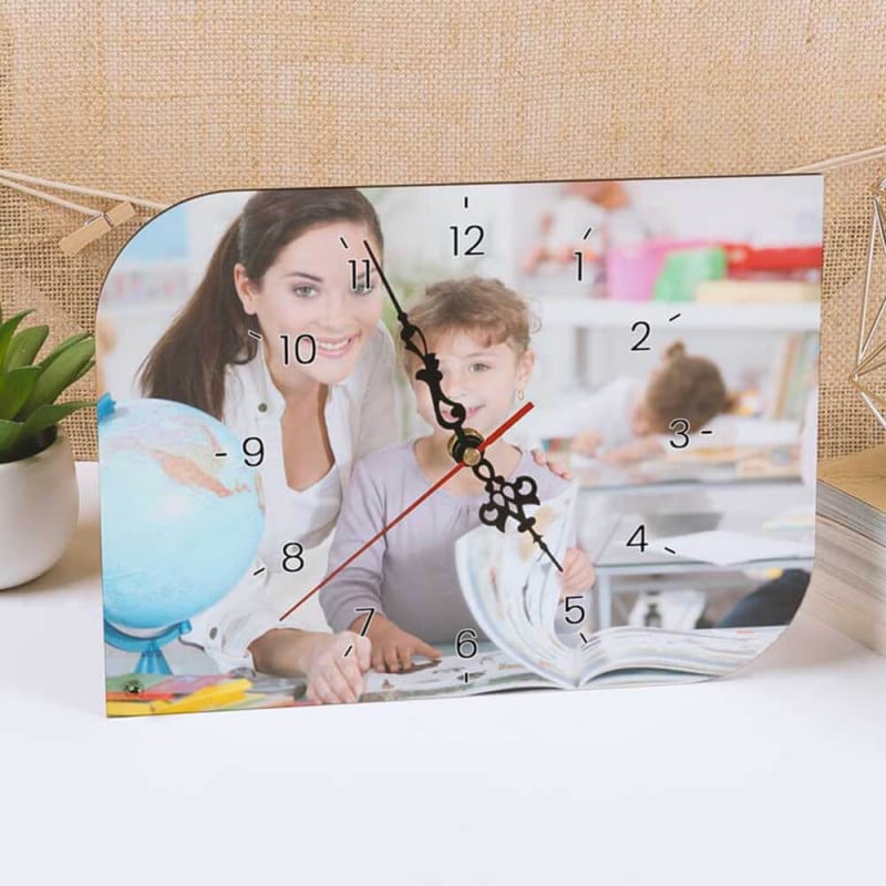 Horloge feuille personnalisé