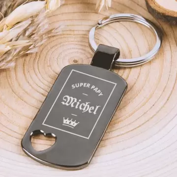 Porte clef papy personnalisé