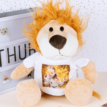 peluche lion personnalisée