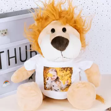 peluche lion personnalisée
