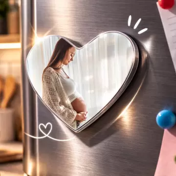 Magnet cœur métal personnalisé