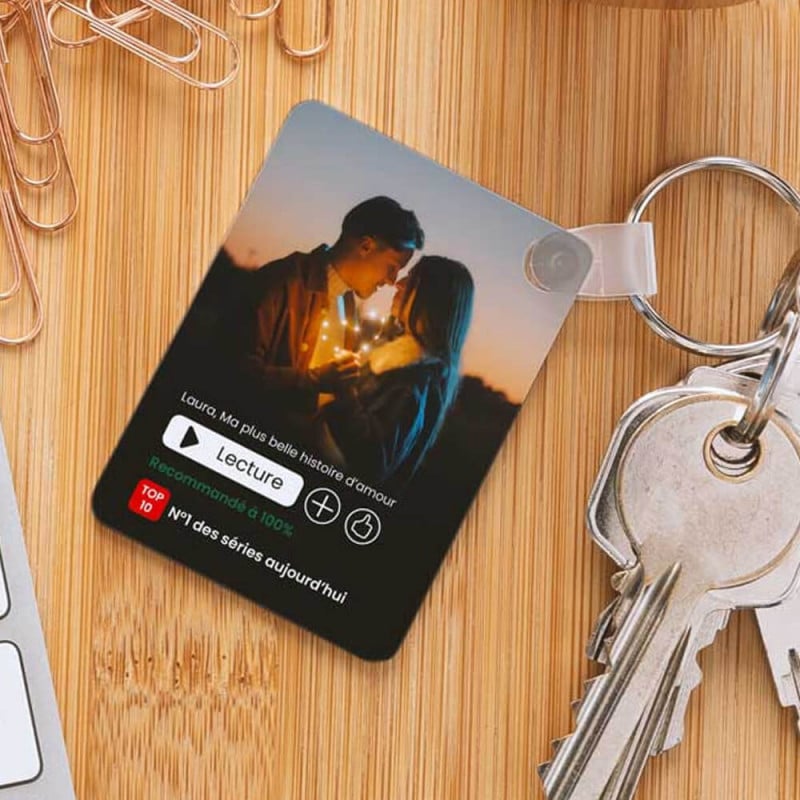 Porte clé Netflix personnalisé