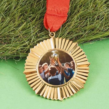 Médaille ronde originale personnalisée photo