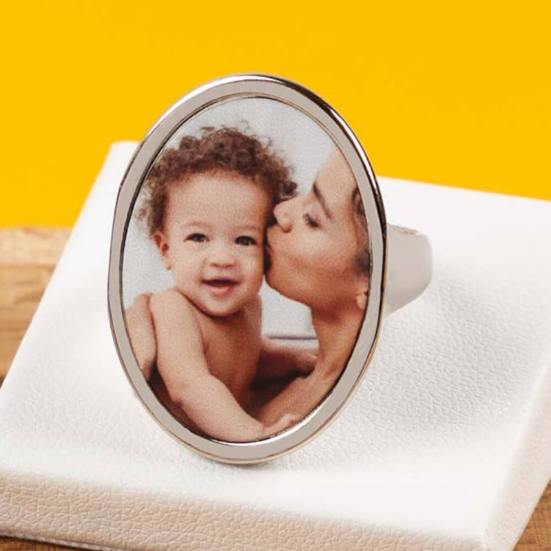 Bague ovale personnalisable