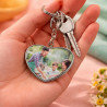 Porte clef cœur métal personnalisé