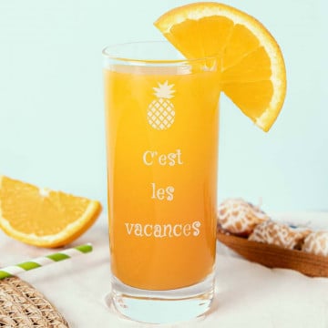 Verre apéritif personnalisé gravé