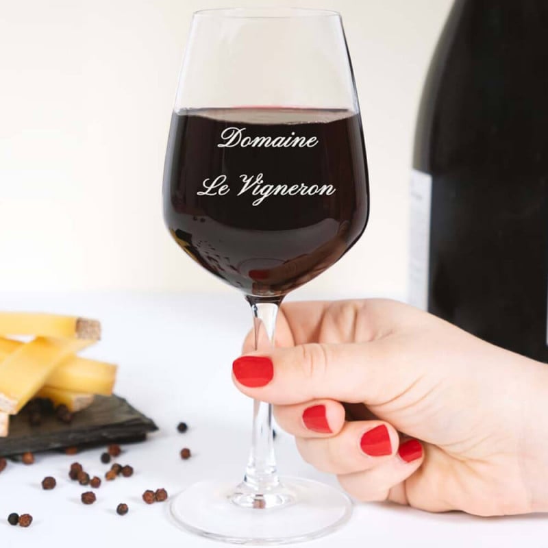Verre à vin personnalisé