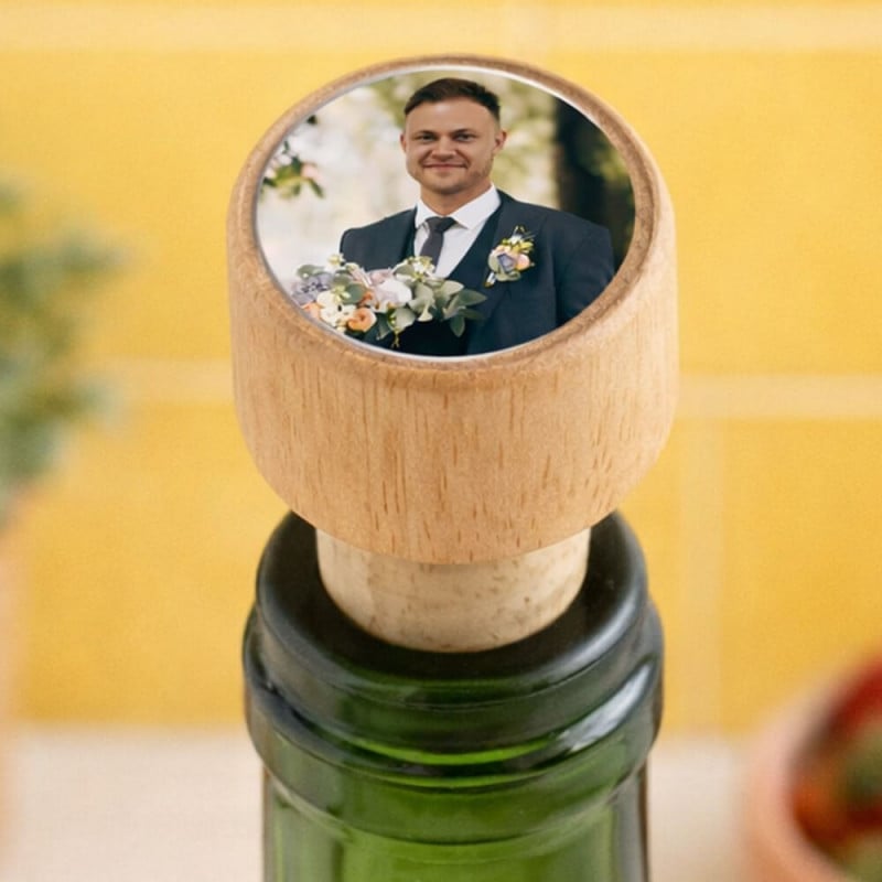 Bouchon de bouteille bois photo